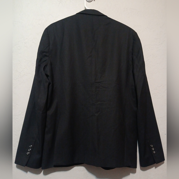 ZARA BLACK TAG by Zara Man Blazer Jacket Black Sz46 Slim Suit Two Button - Picture 2 of 13